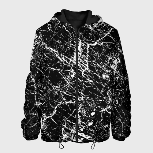 Мужская куртка 3D Текстура черного мрамора
