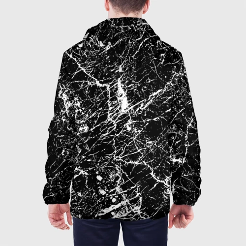 Мужская куртка 3D Текстура черного мрамора - фото 5