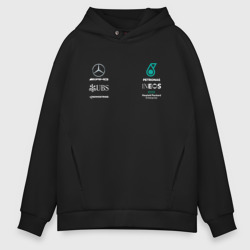 Мужское худи Oversize хлопок Merсedes petronas