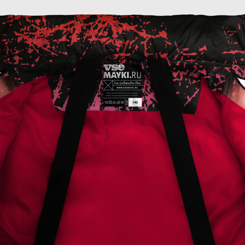 Зимняя куртка для мальчиков 3D Geometry Dash Levels, цвет красный - фото 7