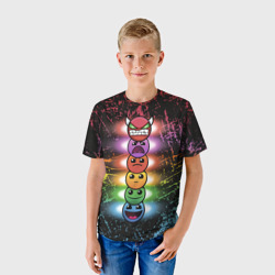 Детская футболка 3D Geometry Dash Levels - фото 2