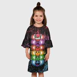 Детское платье 3D Geometry Dash Levels - фото 2