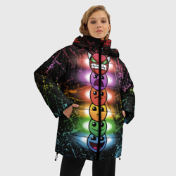 Женская зимняя куртка Oversize Geometry Dash Levels - фото 2