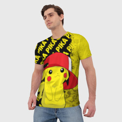 Мужская футболка 3D Пикачу, Pikachu - фото 2