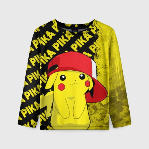 Детский лонгслив 3D Пикачу, Pikachu