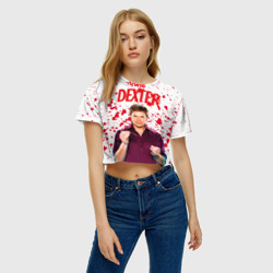 Женская футболка Crop-top 3D Декстер Dexter - фото 2