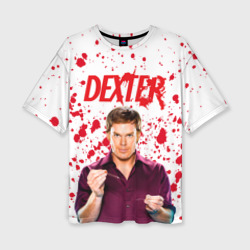 Женская футболка oversize 3D Декстер Dexter