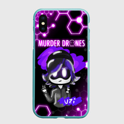 Чехол для iPhone XS Max матовый Murder Drones Дроны-убийцы Узи Uzi