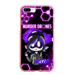 Чехол для iPhone 7Plus/8 Plus матовый Murder Drones Дроны-убийцы Узи Uzi