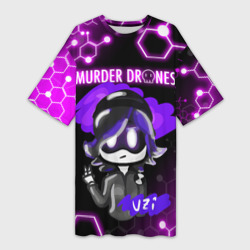 Платье-футболка 3D Murder Drones Дроны-убийцы Узи Uzi