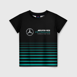 Детская футболка 3D Merсedes petronas F1