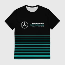 Мужская футболка 3D Mercedes petronas F1
