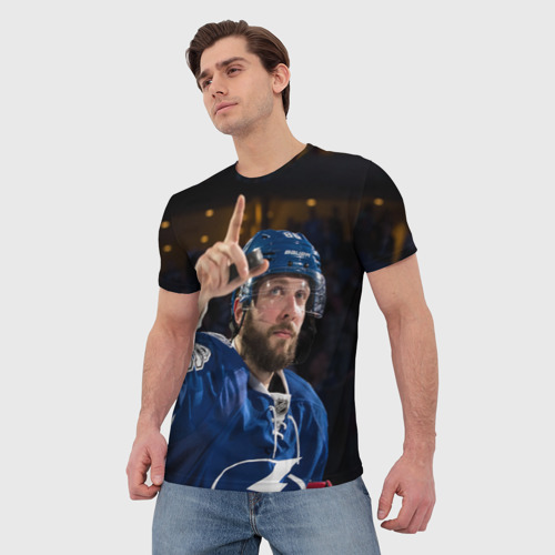 Мужская футболка 3D Никита Кучеров, NHL, цвет 3D печать - фото 3