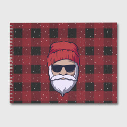 Альбом для рисования Santa hipster Санта хипстер