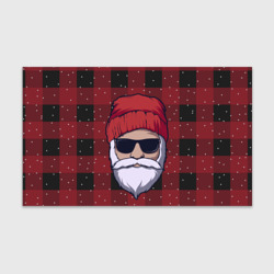 Бумага для упаковки 3D Santa hipster Санта хипстер