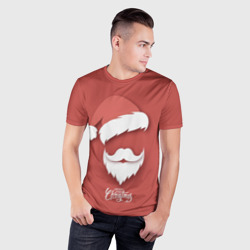 Мужская футболка 3D Slim Merry Christmas Счастливого Рождества - фото 2