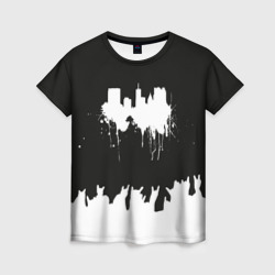 Женская футболка 3D Black sity Город тьмы art 2