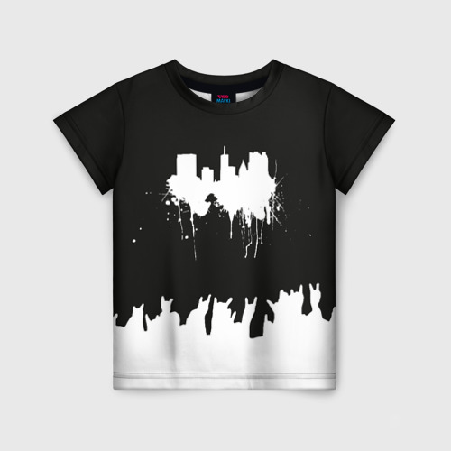 Детская футболка 3D Black sity Город тьмы art 2, цвет 3D печать