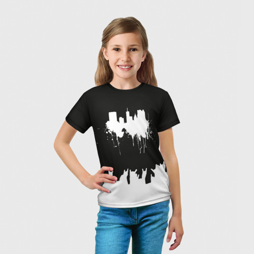 Детская футболка 3D Black sity Город тьмы art 2, цвет 3D печать - фото 5