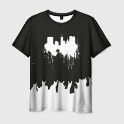 Мужская футболка 3D Black sity Город тьмы art 2