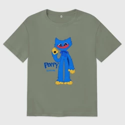 Женская футболка хлопок Oversize Monster Huggy Wuggy\Хагги Вагии