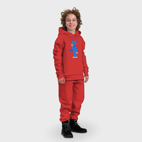 Детский костюм хлопок Oversize Monster Huggy Wuggy\Хагги Вагии, цвет красный - фото 3