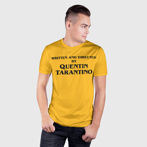 Мужская футболка 3D Slim с принтом Срежиссировано Квентином Тарантино, фото на моделе #1