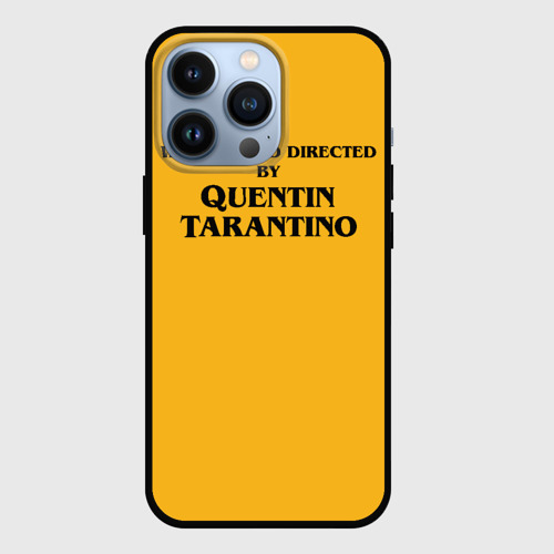 Чехол для iPhone 13 Pro Срежиссировано Квентином Тарантино, цвет черный