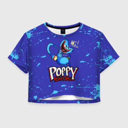 Женская футболка Crop-top 3D Poppy Playtime Hi Поппи плейтайм