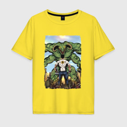 Мужская футболка хлопок Oversize Крутой Сэм и Алудранский рептилоид