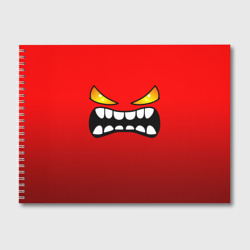 Альбом для рисования Geometry Dash face demon