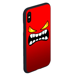 Чехол для iPhone XS Max матовый Geometry Dash face demon - фото 2