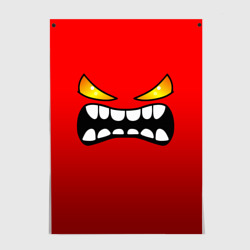 Постер Geometry Dash face demon