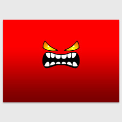 Поздравительная открытка Geometry Dash face demon