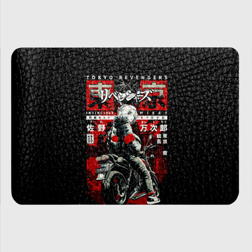 Картхолдер с принтом Непобедимый Майки на байке Токийские мстители, цвет черный - фото 4