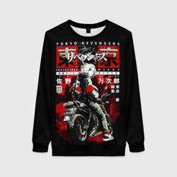 Женский свитшот 3D Непобедимый Майки на байке Токийские мстители