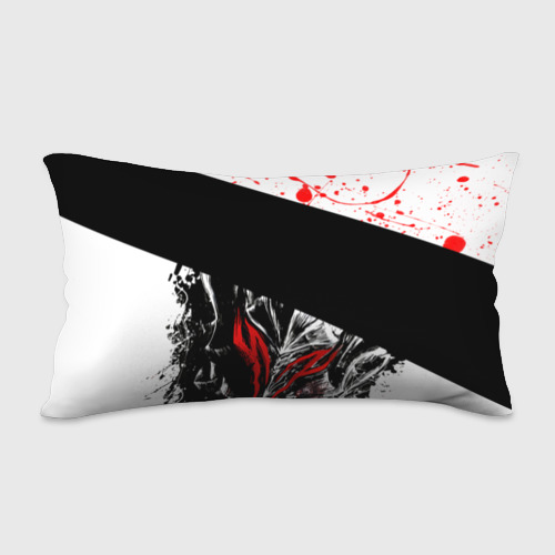 Подушка 3D антистресс Берсерк черная маска с логотипом - фото 2
