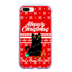 Чехол для iPhone 7Plus/8 Plus матовый Meow christmas