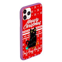 Чехол для iPhone 11 Pro Max матовый Meow christmas - фото 2