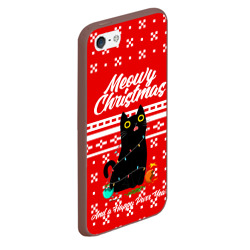 Чехол для iPhone 5/5S матовый Meow christmas - фото 2