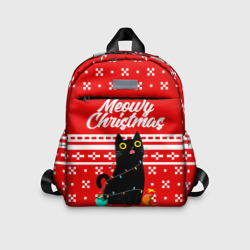 Детский рюкзак 3D Meow christmas