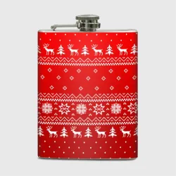 Фляга Красный свитер с оленями