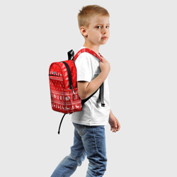 Детский рюкзак 3D Красный свитер с оленями - фото 2