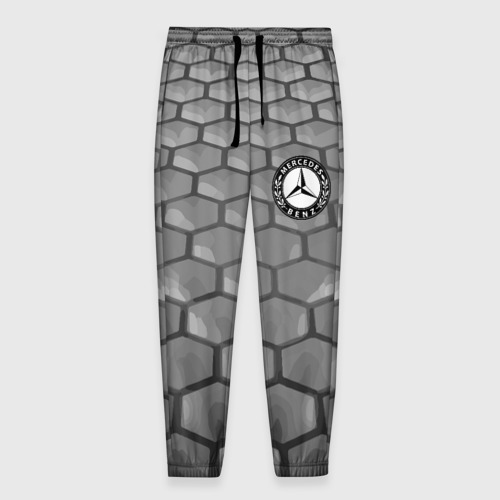 Мужские брюки 3D с принтом Mercedes-Benz pattern, вид спереди #2