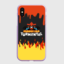 Чехол для iPhone XS Max матовый Serious Sam tormental 2D