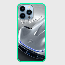 Чехол для iPhone 14 Pro Mercedes-Benz EQ Silver Arrow Concept