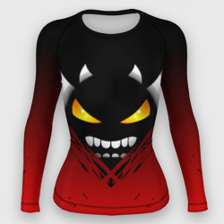 Женский рашгард 3D Geometry Dash яростный демон Rage demon