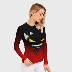 Женский рашгард 3D Geometry Dash яростный демон Rage demon - фото 2