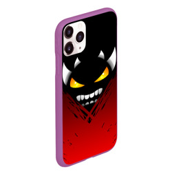 Чехол для iPhone 11 Pro Max матовый Geometry Dash яростный демон Rage demon - фото 2