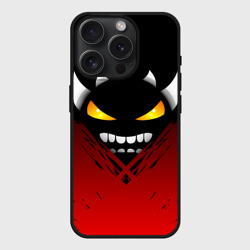 Чехол силиконовый для Apple iPhone 15 Pro матовый Geometry Dash яростный демон Rage demon